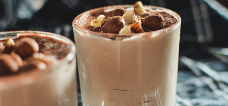 Cocoa and yoghurt mousse