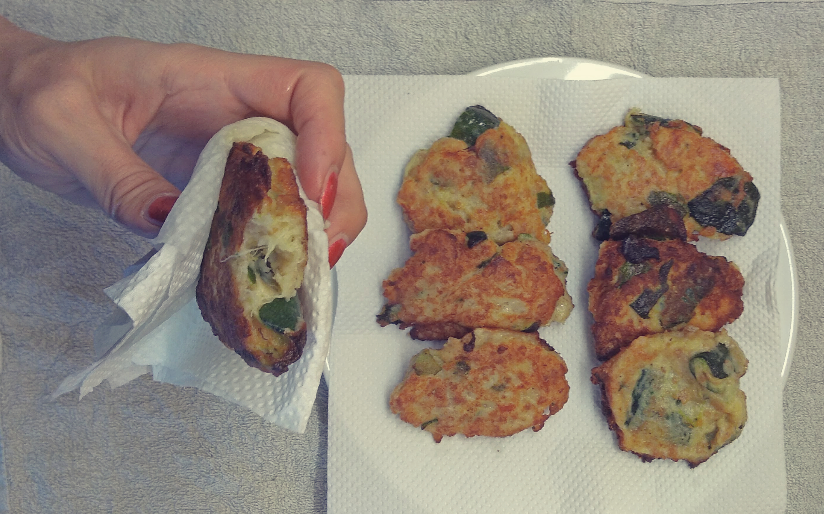 Zucchini cheesy croquettes