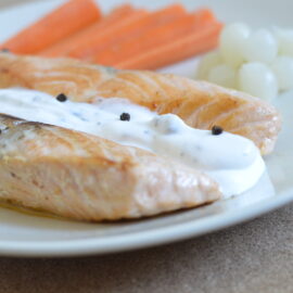 Sour cream salmon