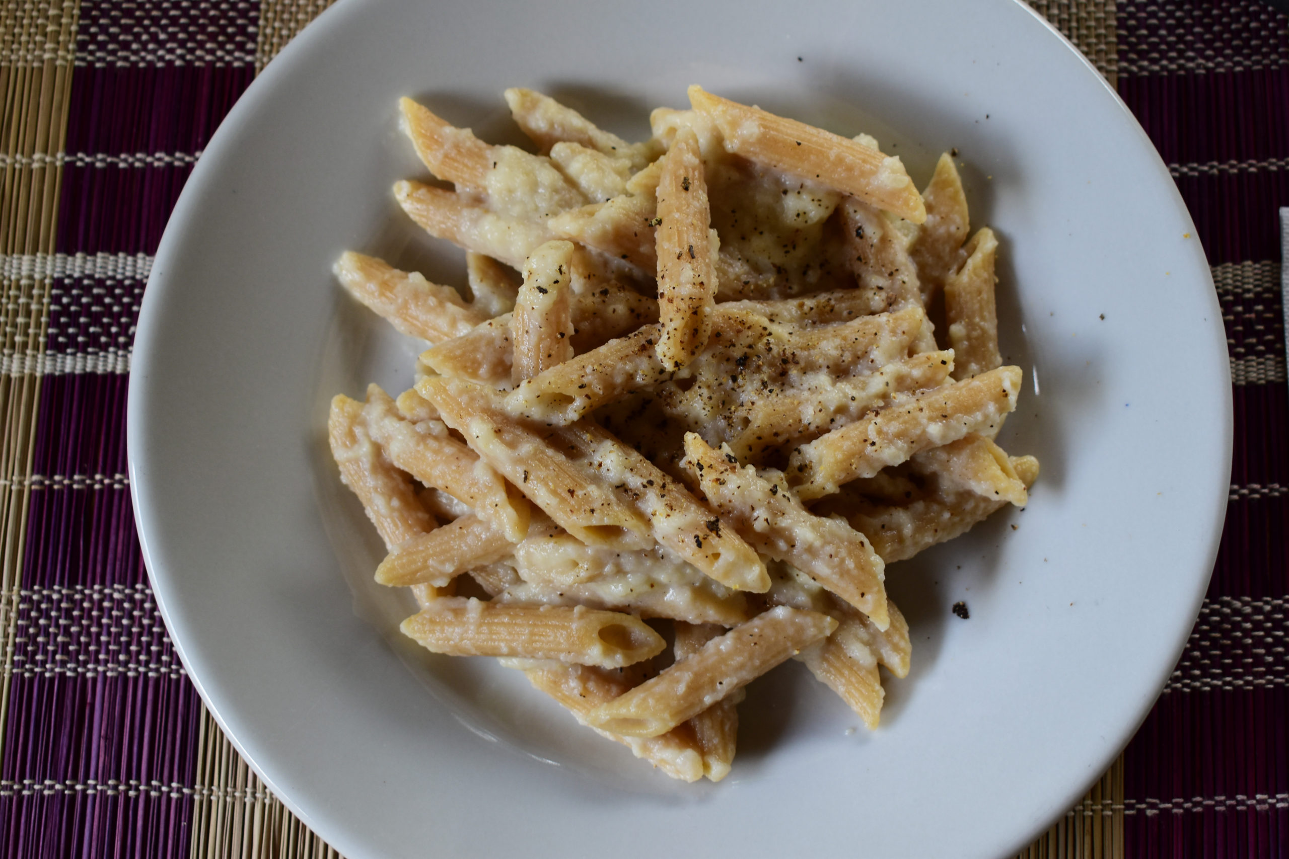 Pasta with celeriac and Grana Padano sauce