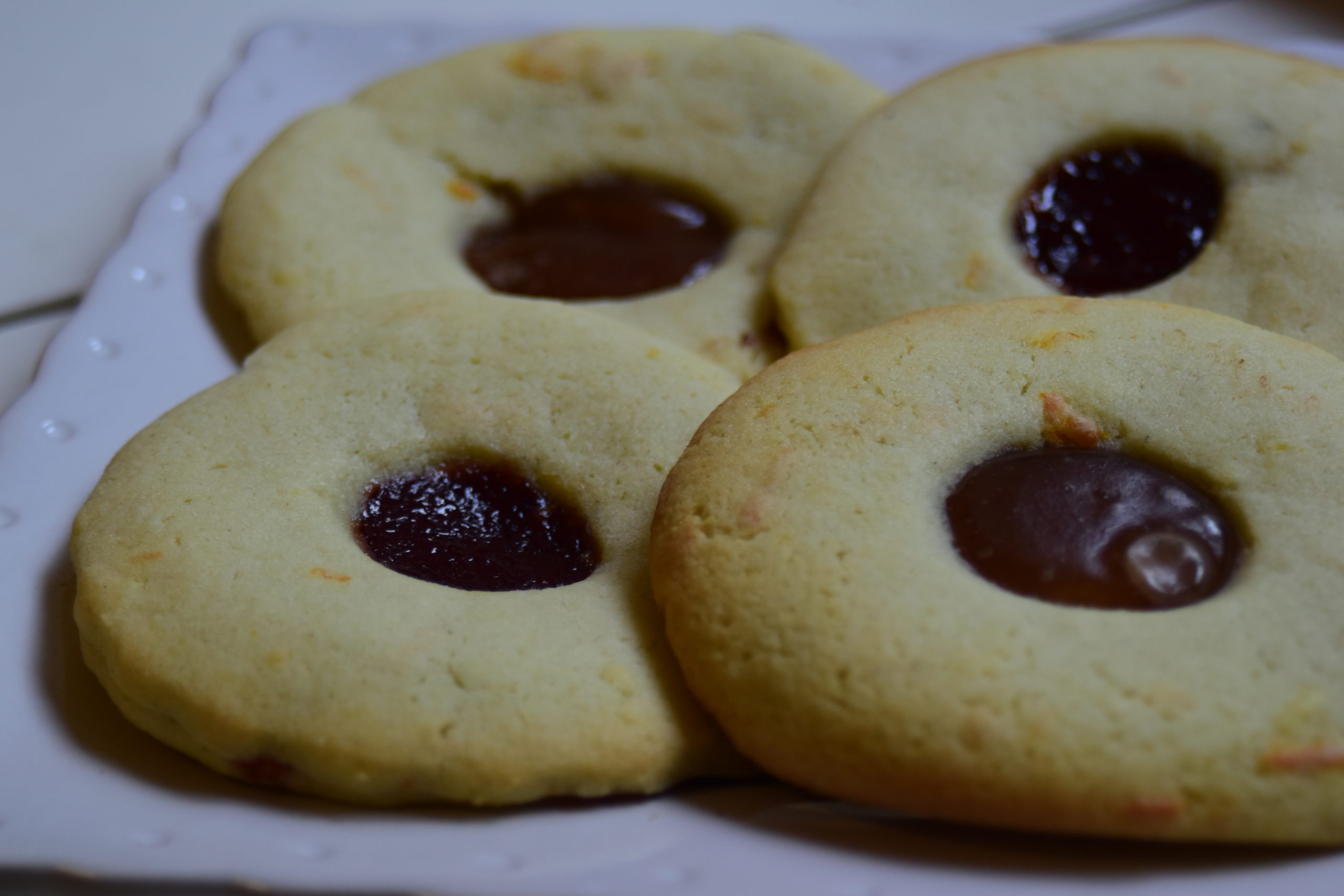Jam cookies with rice flour