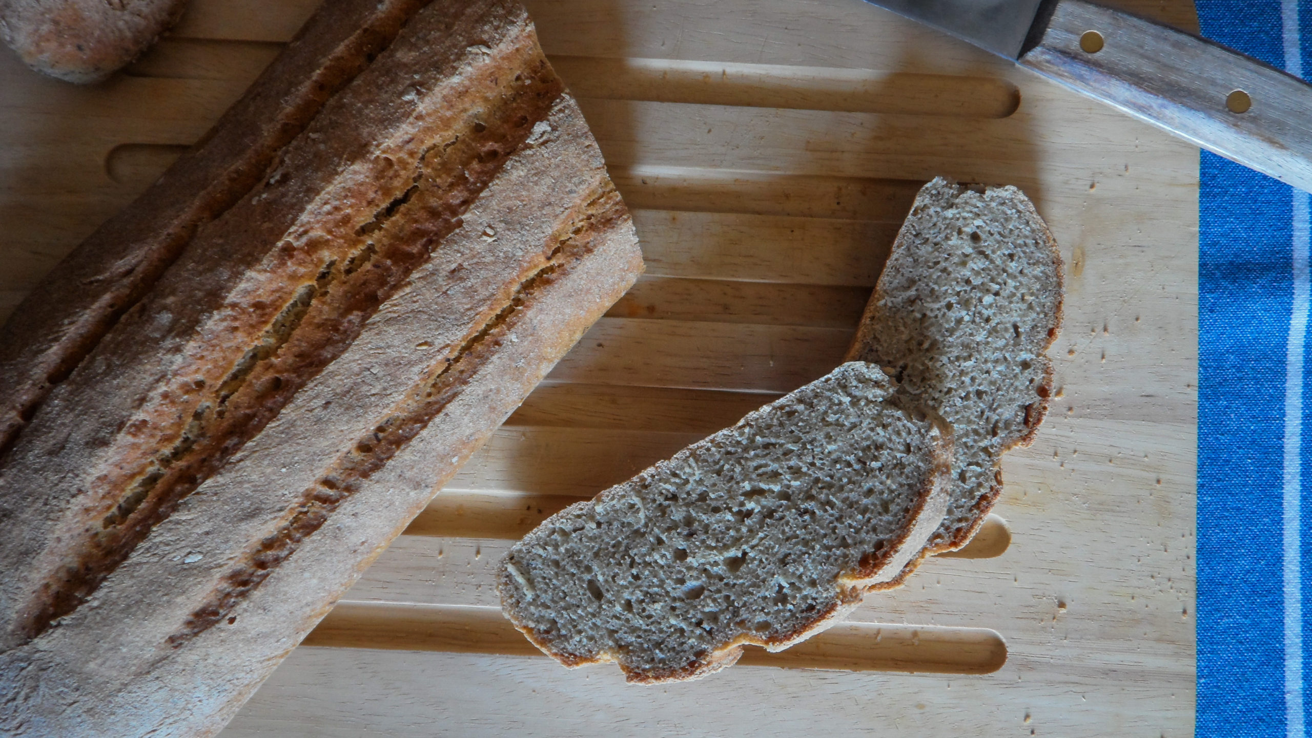 Buckwheat and type 0 flour bread