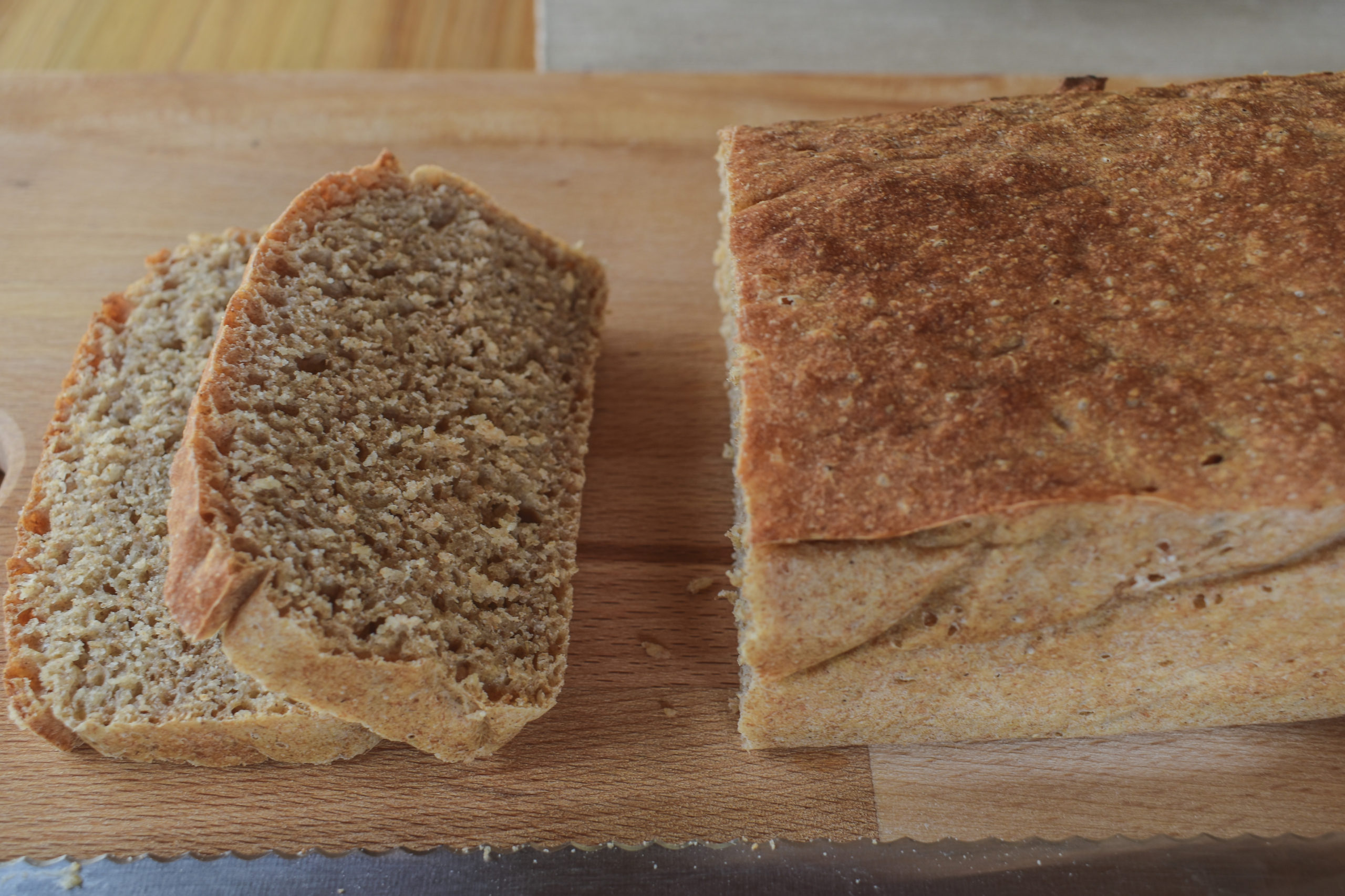 Fast and fluffy whole wheat bread