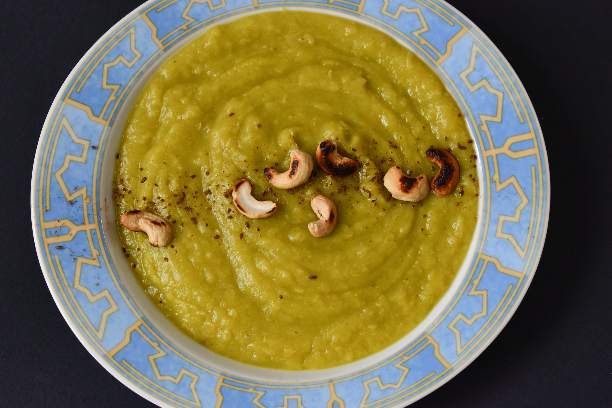 Fennel, fava beans and potatoes pureed soup 30 minutes chef