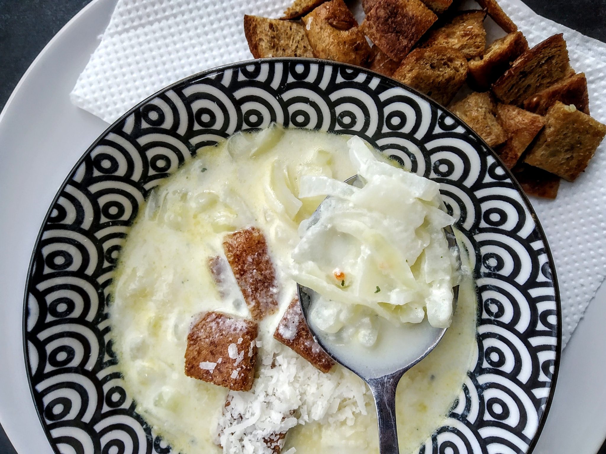 Milk & onion soup 30 minutes chef