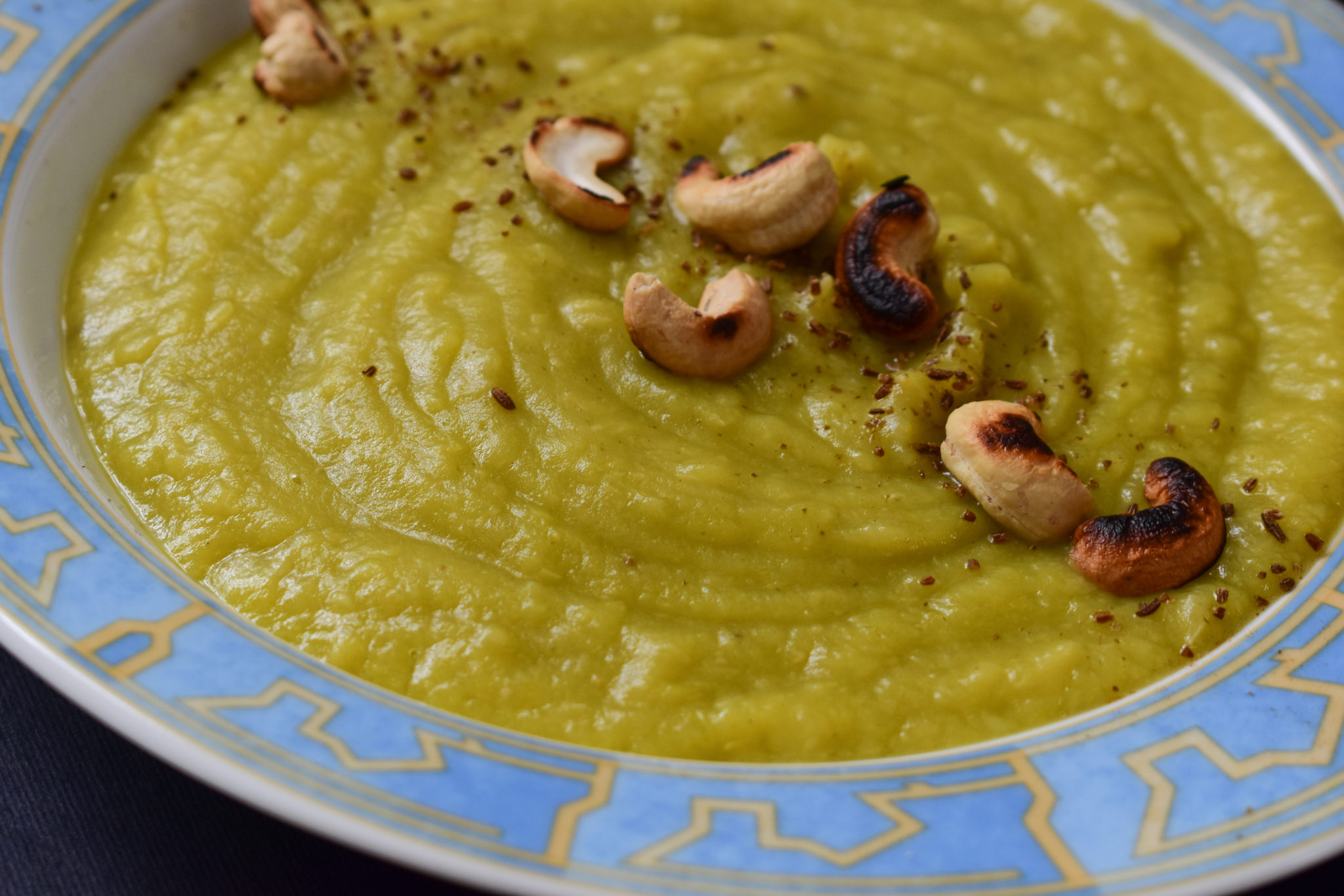 Fennel, fava beans and potatoes pureed soup 30 minutes chef